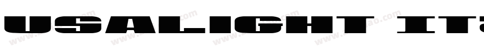 USALight Italic字体转换